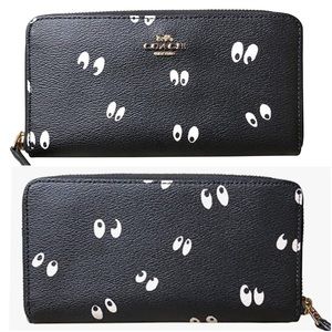 Coach Disney Spooky Eyes Haunted Forest Rare Wallet
